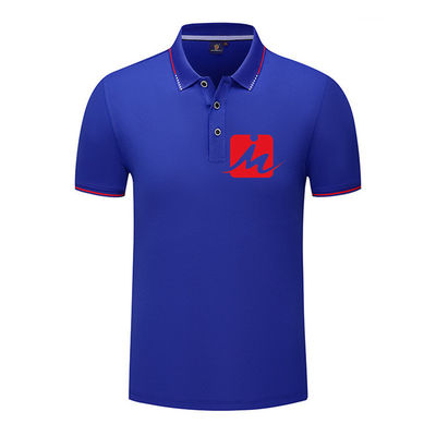 Szybkoschnące, oddychające koszulki polo z krótkim rękawem Casual golfowe koszulki polo