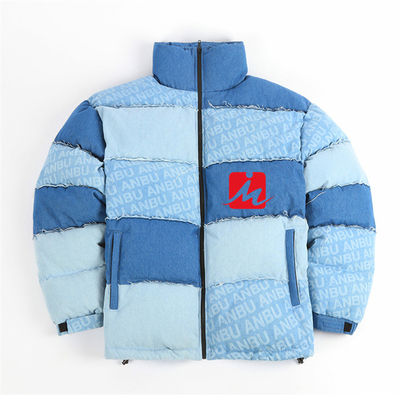 Puffer Mens Shiny Padded Jacket Warm Bubble Bomber Błyszcząca pikowana kurtka