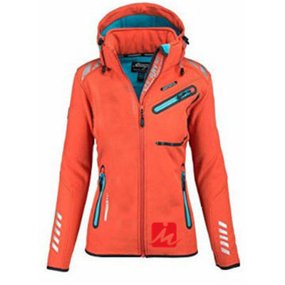 Poliester Elastan Wodoodporne kurtki softshell Damska kurtka turystyczna Champing Outdoor