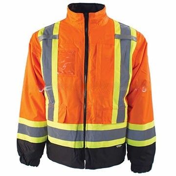 Bezpieczeństwo Odzież o wysokiej widoczności Odblaskowa wodoodporna kurtka Hi Vis Working