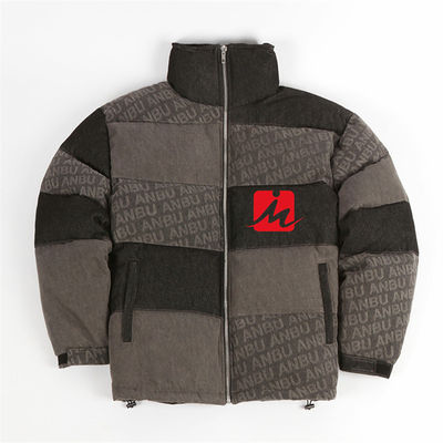Puffer Mens Shiny Padded Jacket Warm Bubble Bomber Błyszcząca pikowana kurtka
