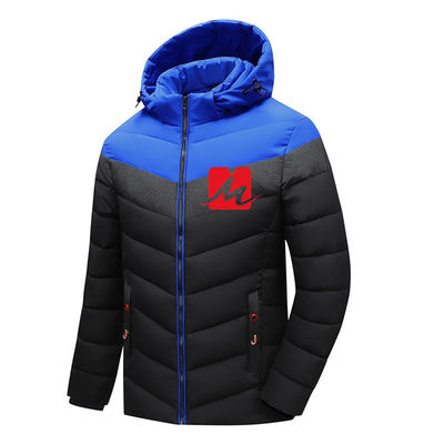 Puffer ocieplana błyszcząca kurtka Ciepła wyściółka Bubble Bomber Jean Jacket