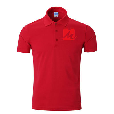 240 GSM Oddychające koszulki polo 100% Rayon Pique Haftowana bawełna Męskie koszulki polo