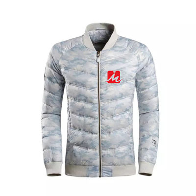 100% poliester wodoodporne wiatrówki kurtki męskie Baseball Puffer lekka kurtka puchowa