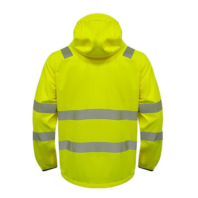 Wodoodporna odzież o wysokiej widoczności Hi Vis Jednolita odblaskowa kurtka robocza Odzież robocza