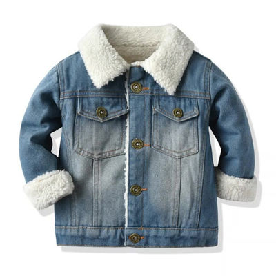 Niestandardowe kurtki jeansowe z haftem OEM Boy'S Girl'S Kid Outwear Jacket