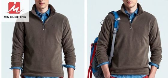 Casual Running Wodoodporne, oddychające kurtki Sportowa kurtka polarowa Half Zip Poliester