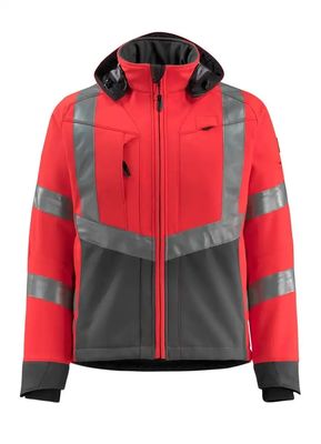 Męska kurtka softshell Kolory fluorescencyjne Kolory odblaskowe Kurtki Odzież robocza Wodoodporne kurtki softshell