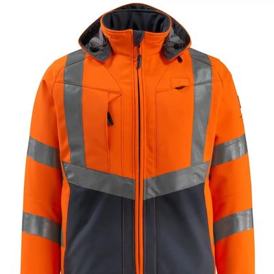 Męska kurtka softshell Kolory fluorescencyjne Kolory odblaskowe Kurtki Odzież robocza Wodoodporne kurtki softshell